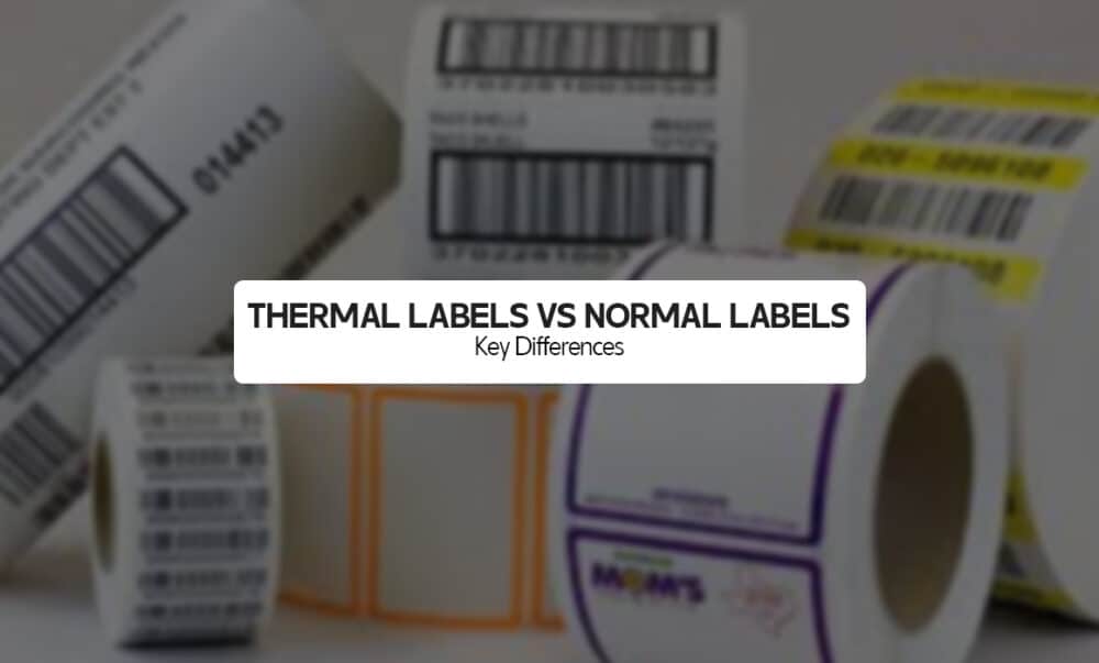 Normal Label Thermal Labels vs Normal Labels in Pakistan